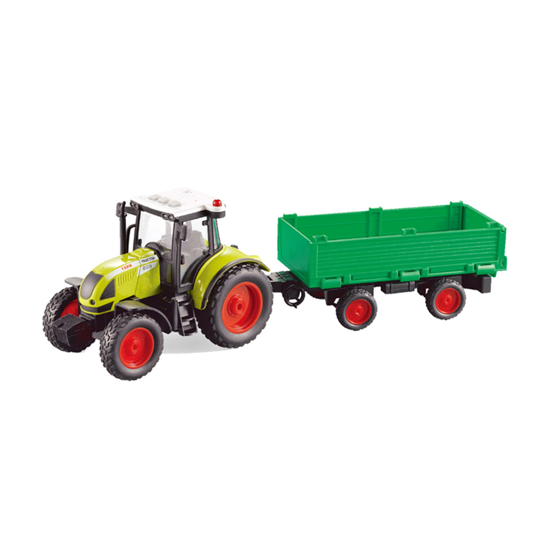 traktor sa prikolicom, dečji traktor igračka, traktor 1:16, poljoprivredno vozilo za decu, traktor sa svetlom i zvukom, igračka sa prikolicom, farmerski traktor igračka, vozilo za igru farme, realistični traktor za decu, igračka za razvoj motorike, poklon za dečake i devojčice, traktor za decu 3+, velika poljoprivredna igračka