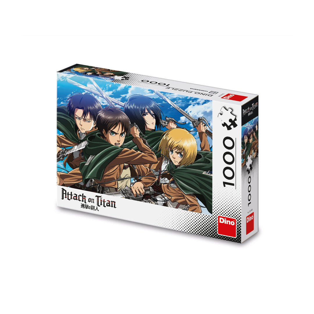 Dino Napad na Titana puzzle, Attack on Titan puzzle, puzzle 1000 delova, anime slagalica, Dino anime puzzle, Napad na Titana slagalica, Attack on Titan slagalica 1000 delova, puzzle za ljubitelje animea, manga puzzle, zahtevne puzzle, slagalice za odrasle, anime poklon, Dino puzzle 1000 delova, puzzle sa anime junacima, poklon za Attack on Titan fanove