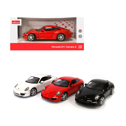 Rastar Porsche 911 Carrera S, Porsche 911 igračka, Porsche metalni model, metalni automobil 1:24, Rastar automobil 1:24, Porsche autić za decu, licencirani Porsche model, Porsche Carrera S model, automobil sa vratima koja se otvaraju, kolekcionarski model automobila, metalni sportski automobil, die cast Porsche 911, crveni Porsche autić, beli Porsche autić, crni Porsche autić
