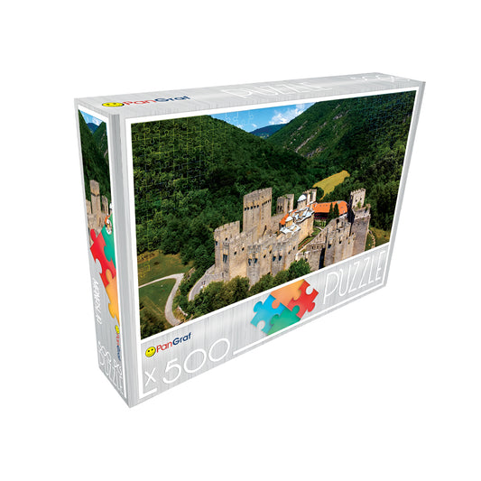 Pan-Graf Manastir Manasija puzzle, puzzle 500 delova, Manasija slagalica, manastir Manasija puzzle, srpski manastiri slagalica, pravoslavni motivi puzzle, puzzle Srbija, srednjovekovni manastir puzzle, slagalica sa tvrđavom, srpska kulturna baština, Pan-Graf puzzle 500, slagalice za odrasle, verski motivi slagalica, poklon iz Srbije, istorijske znamenitosti puzzle
