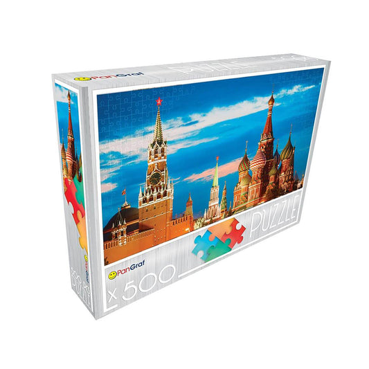Pan-Graf Moskva puzzle, puzzle 500 delova, Moskva slagalica, Crveni trg puzzle, Kremlj slagalica, puzzle Rusija, gradski pejzaž puzzle, arhitektura Moskve, Pan-Graf puzzle 500, slagalice za odrasle, puzzle za stariju decu, znamenitosti Moskve puzzle, dekorativna slagalica, poklon za ljubitelje puzzli, putovanja puzzle