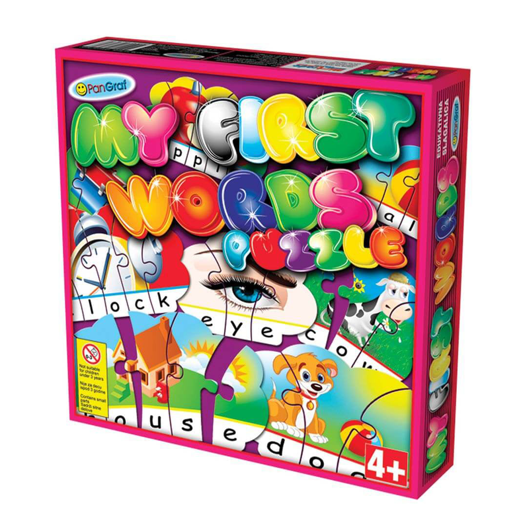 Moje prve reči slagalica, edukativna slagalica za decu, engleski jezik za decu, prve reči na engleskom, slagalica sa engleskim rečima, učenje engleskog kroz igru, edukativne puzzle, igra za proširivanje vokabulara, didaktička igračka, puzzle za predškolce, igra sa slikama i rečima, edukativne igračke 4+, poklon za decu