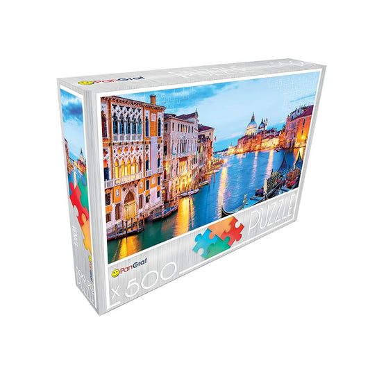 Pan-Graf Venecija puzzle, puzzle 500 delova, Venecija slagalica, Veliki kanal puzzle, gondole slagalica, puzzle Italija, venecijanski kanal puzzle, gradski pejzaž puzzle, arhitektura Venecije, Pan-Graf puzzle 500, slagalice za odrasle, puzzle za stariju decu, dekorativna slagalica, poklon za ljubitelje puzzli, putovanja puzzle