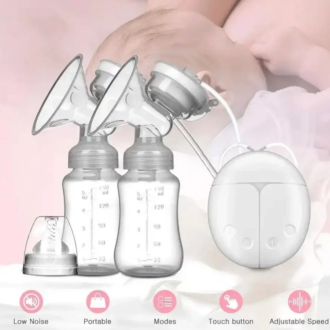 električna pumpica za izmlazanje, dupla pumpica za izmlazanje, pumpica za grudi, pumpica za majčino mleko, električna pumpa za grudi, breast pump, dupla električna pumpica, pumpica za dojilje, izmlazanje mleka, oprema za mame, oprema za bebe