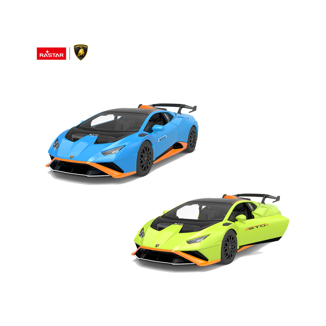 Rastar Lamborghini Huracán STO, Lamborghini autić, Lamborghini igračka, metalni automobil za decu, Rastar metalni auto, Lamborghini metalni model, sportski automobil igračka, automobil sa vratima koja se otvaraju, licencirani Lamborghini model, kolekcionarski model automobila, Lamborghini Huracán igračka, metalni autić sa pokretnim točkovima, plavi Lamborghini autić, zeleni Lamborghini autić, poklon za ljubitelje automobila