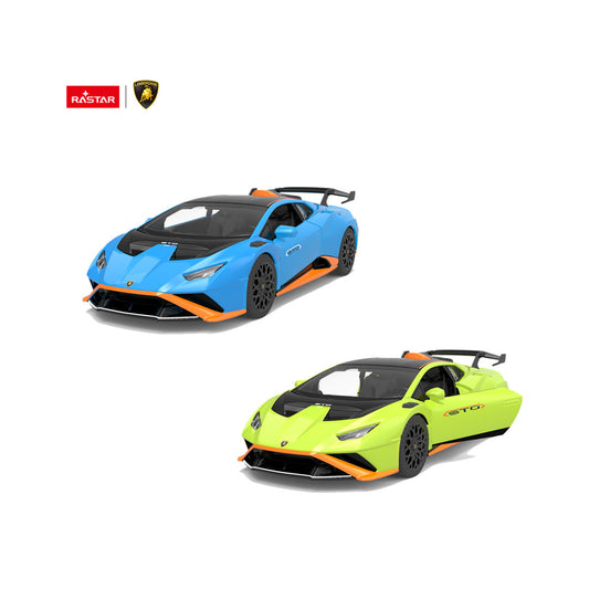 Rastar Lamborghini Huracán STO, Lamborghini autić, Lamborghini igračka, metalni automobil za decu, Rastar metalni auto, Lamborghini metalni model, sportski automobil igračka, automobil sa vratima koja se otvaraju, licencirani Lamborghini model, kolekcionarski model automobila, Lamborghini Huracán igračka, metalni autić sa pokretnim točkovima, plavi Lamborghini autić, zeleni Lamborghini autić, poklon za ljubitelje automobila
