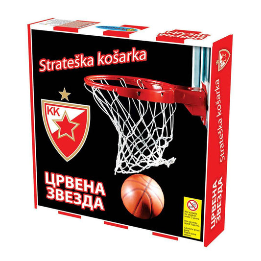 Strateška košarka društvena igra, Crvena zvezda igra, KK Crvena zvezda igračka, košarkaška društvena igra, igra za ljubitelje košarke, sportska društvena igra, strateška igra za decu, porodična društvena igra, igra taktike i planiranja, društvena igra za više igrača, poklon za navijače Crvene zvezde, košarkaška igra za decu, PanGraf društvena igra